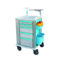 Hospital Furniture Medical Cart ABS Emergency Trolley